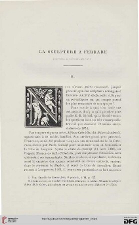 3. Pér. 6.1891: La sculpture à Ferrare, 2