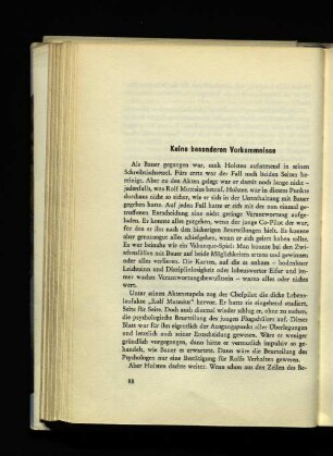 Keine besonderen Vorkommnisse