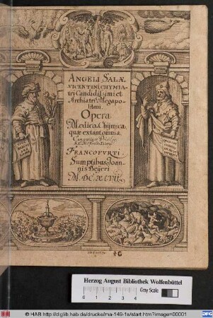 Angeli Salae Vicentini Chymiatri Candidissimi Et Archiatri Megapolitani Opera Medico-Chymica Quae Extant Omnia : Frustulatim Hactenus, Diversisque linguis excusa, nunc in unum collecta latinoque idiomate edita ; Addito indice rerum & verborum locupletissimo