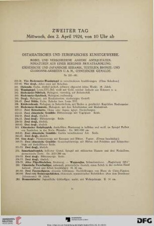 Ostasiatisches und Europäisches Kunstgewerbe (Nr. 233-481)