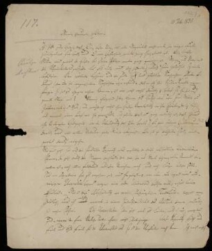 Nr. 112: Brief von Karl Otfried Müller an seine Eltern, Göttingen, 10.2.1835