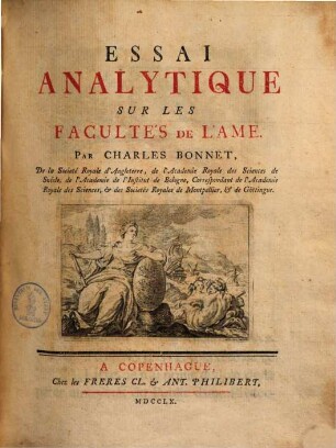 Essai analytique sur les facultés de l'âme