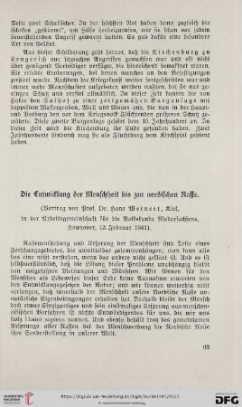 9: Die Entwicklung der Menschheit bis zur nordischen Rasse