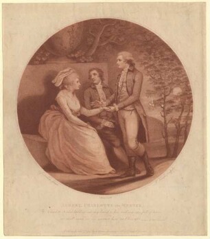 "Albert, Charlotte and Werter". Werthers Abschied von Albert und Lotte