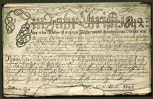 Taufbrief Gimmeldingen 1842