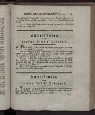 Anmerkungen zum dritten Briefe Johannis