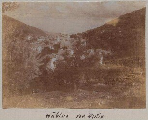 nablus von Westen.