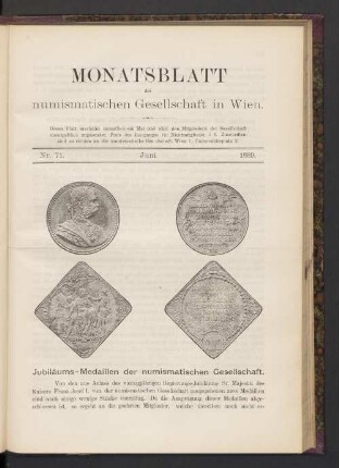 Nr. 71. Juni 1889