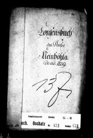 Konsensbuch von Kleinböhla
