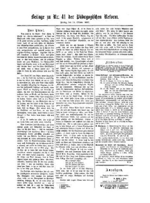 Anzeigen : Beilage zu No. 41 der Pädagogischen Reform