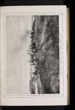 Der Ueberfall auf eine russische Bagage=Kolonne. Gemälde von Wilhelm Schreuer.