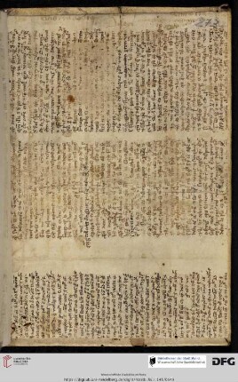 Aus einer Hs. des 13. Jh.s.: Philosophischer Text