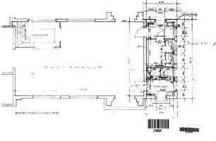 Kirchheim (Teck): Empfangsgebäude Wartehalle,Aborte,Kiosk Grundriß Erdgeschoß