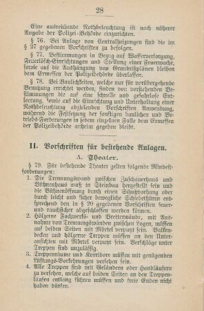 II. Vorschriften für bestehende Anlagen.