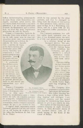 [Fotogravura do] Dr. Firmiano Pinto, actual presidente da Companhia Agrícola