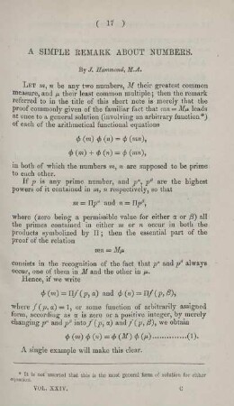 A simple remark about numbers
