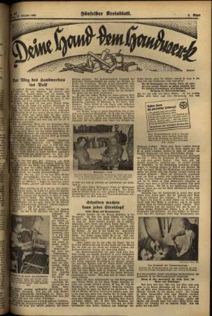 Dritte Ausgabe vom Freitag, den 18. Oktober 1935.