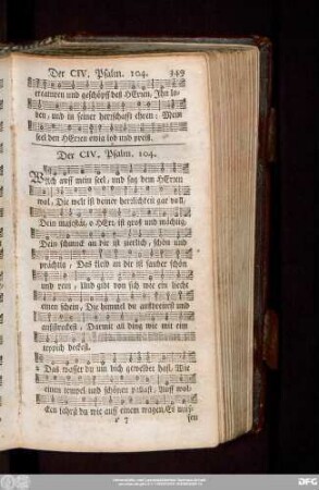Der CIV. Psalm. 104.