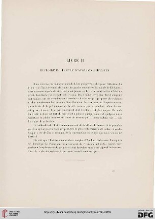Livre II: Histoire du temple d'Apollon Didyméen