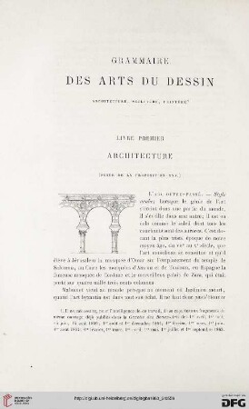 15: Grammaire des arts du dessin, 1, Architecture, 25 : architecture, sculpture, peinture