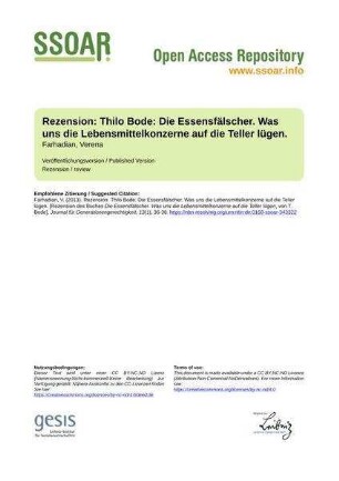 Rezension: Thilo Bode: Die Essensfälscher. Was uns die Lebensmittelkonzerne auf die Teller lügen.