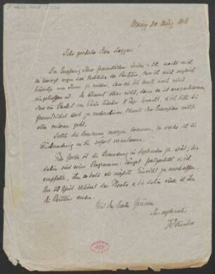 Brief an Sylvio Lazzari : 30.03.1913