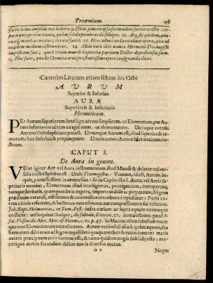 Caeterum Literatio etiam sistam hic Orbi Aurum Superius & Inferius Aurae Superioris & Inferioris Hermeticum.