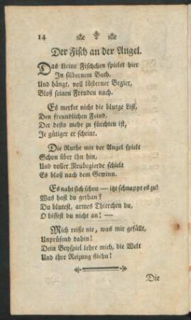 Der Fisch an der Angel