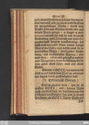 (II. Erkäntnüß Gottes.)