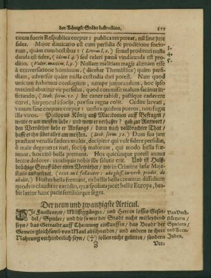 Der neun und zwantzigste Articul.