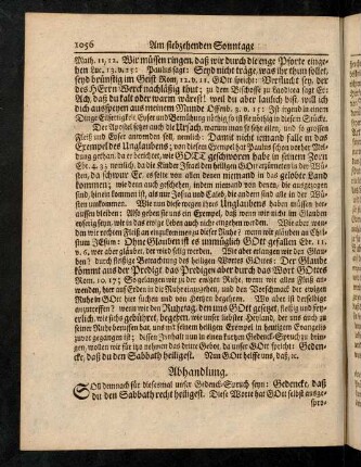 1056-1067, Gedencke, daß du den Sabbath heiligest