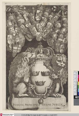 Suecia Antiqua et Hodierna; Insigne Principale Regni Sueciae