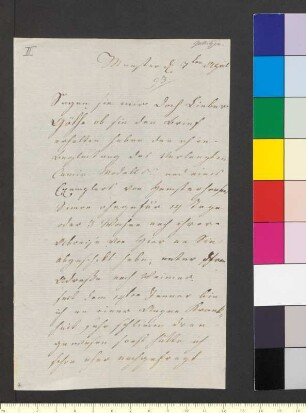 Brief von Gallitzin, Adelheid Amalia Fürstin an Goethe, Johann Wolfgang von