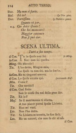 Scena Ultima. / Letzter Auftritt