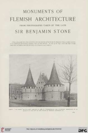 63: Monuments of flemish architecture from photographs taken by the late Sir Benjamin Stone