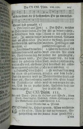 Der CXI. - CXX. Psalm
