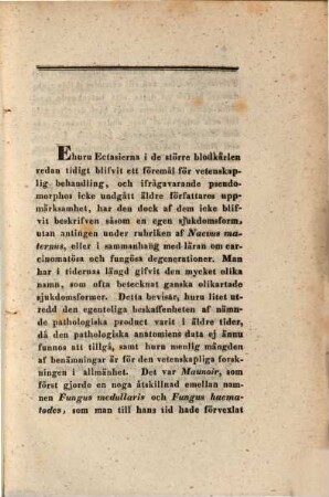 Akademisk afhandling, om teleangiectasi