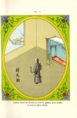 Fig. 8. Archer tirant des flèches en bois de pêcher, ...