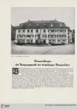 25: Donaueschingen als Ausgangspunkt der diesjährigen Burgenfahrt