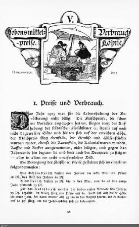 Lebensmittelpreise. Verbrauch. Löhne.