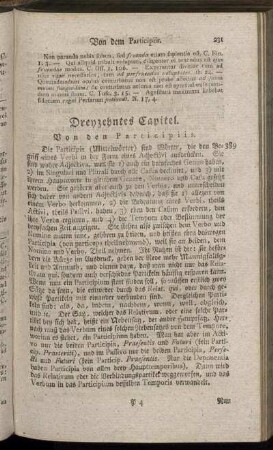 Dreyzehntes Capitel.