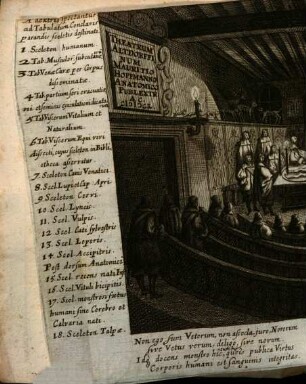 Mauricius Hoffmann Med. Doctor Anat. Chir. Et Botan. Prof. P. Medicinae atq[ue] Sapientiae Studiosis Notitiam Sui Notitiamque Dei Ex Structura Corporis Humani In Theatro Anatomico Demonstranda Pronittit Novamq[ue] Suam Operam Commendat