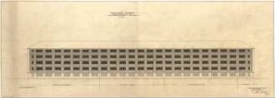 Gsaenger, Gustav; München, Collierstr. / Trappentreustr. / Westenstr.; Firma Fa. Metzler - Reifengebäude, Bebauungsschema der endgültigen Gestaltung a. d. Collierstr. (Ansicht)