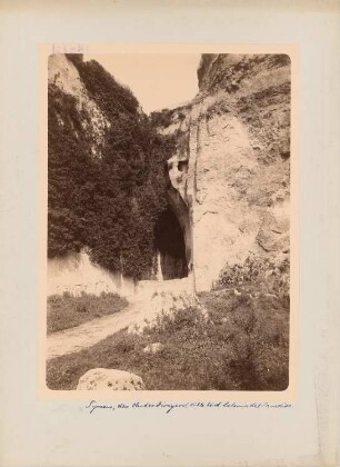 Latomia del Paradiso, Syrakus: Ohr des Dionysos (Höhle)
