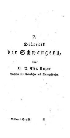Diätetik der Schwangern : [7. Abhandlung]