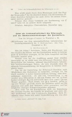 18: Ueber die Lichtempfindlichkeit des Silberoxyds und der Ammoniumverbindungen des Quecksilbers