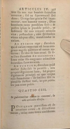 Quaestio CIII. In gubernatione rerum in communi, in octo articulos divisa.