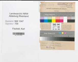 Entnazifizierung Karl Fischell , geb. 31.05.1905 (Finanzbeamter)