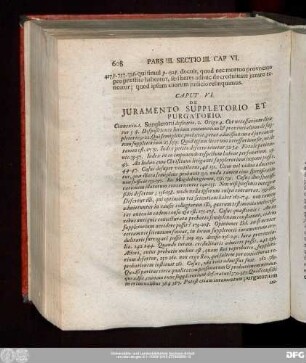 Caput VI. De Iuramento Suppletorio Et Purgatorio.