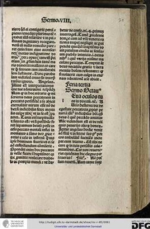 Feria tertia, sermo octavus.
